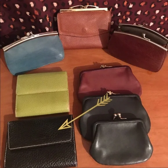 Kate Spade vintage pebbled tri-folding wallet black - Picture 3 of 9